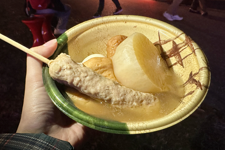 大阪城ILLUMINAGE灯光秀2025的关东煮