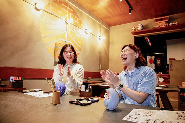 庆祝!达摩完成的情景