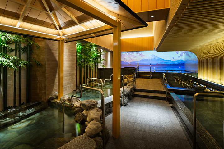梅北温泉 莲 Wellbeing Park的大浴场