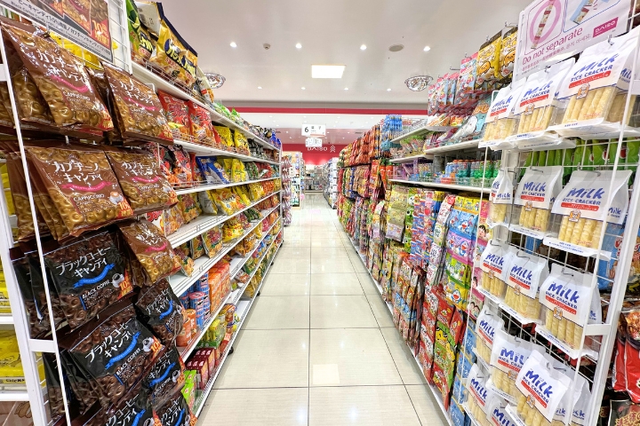 DAISO心斋桥店的点心专区