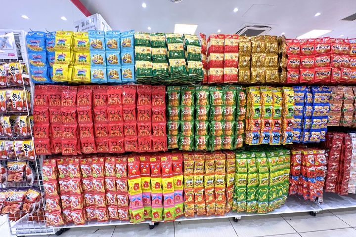 DAISO心斋桥店的点心专区